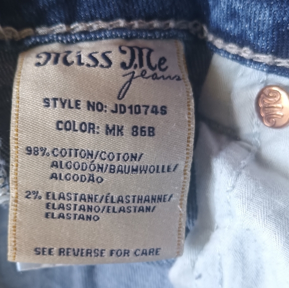 Miss Me Skinny Jeans Size 28 JD10745 - Picture 5 of 5